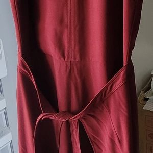 Burgundy jumpsuit